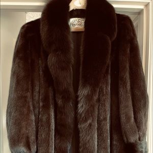 Beautiful dark brown mink coat. Hardly worn.